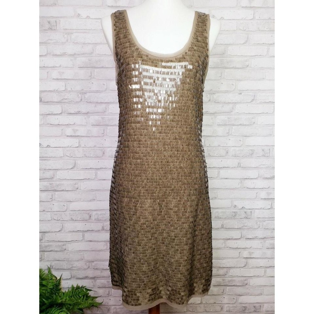 Chelsea and Violet womens sz M camouflage sequin tank cocktail‎ dress bodycon - Picture 7 of 7